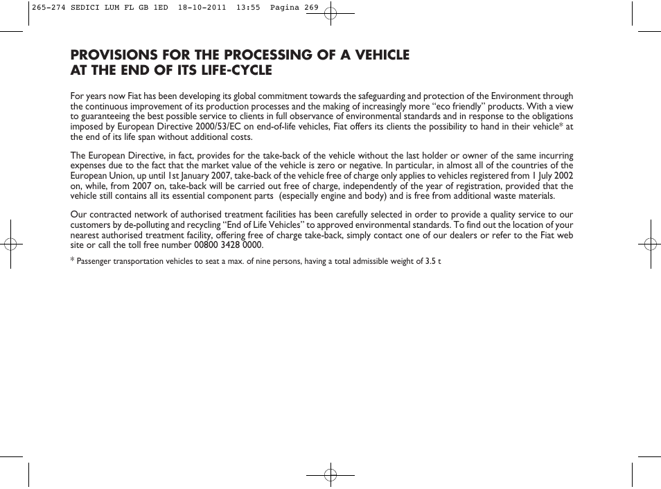 FIAT Sedici User Manual | Page 273 / 279