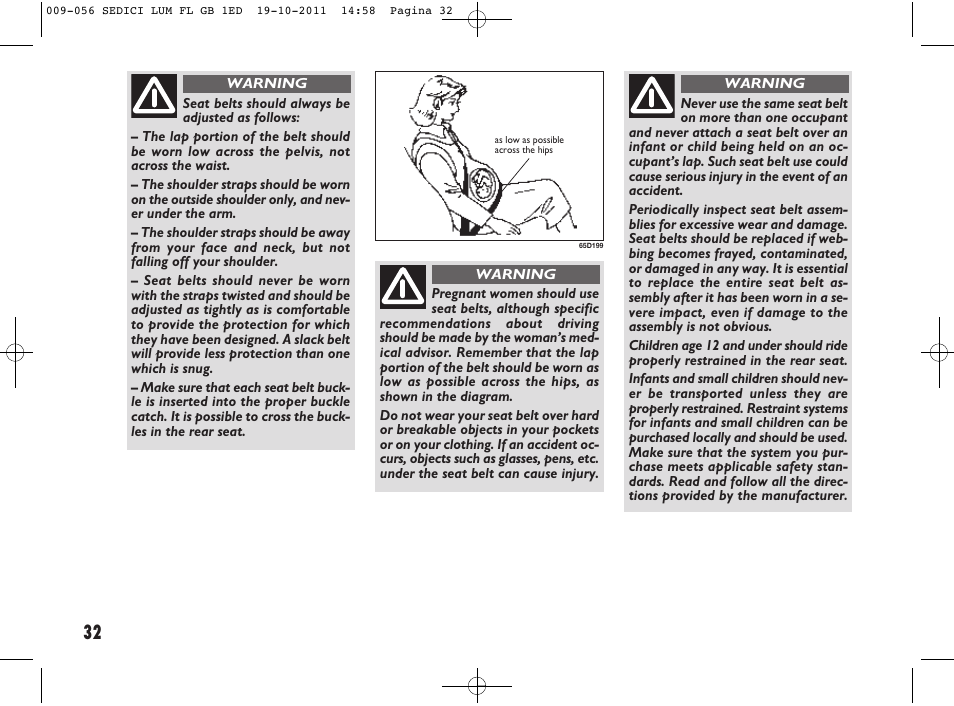 FIAT Sedici User Manual | Page 36 / 279