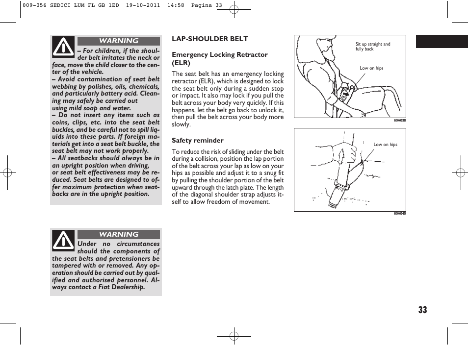 FIAT Sedici User Manual | Page 37 / 279