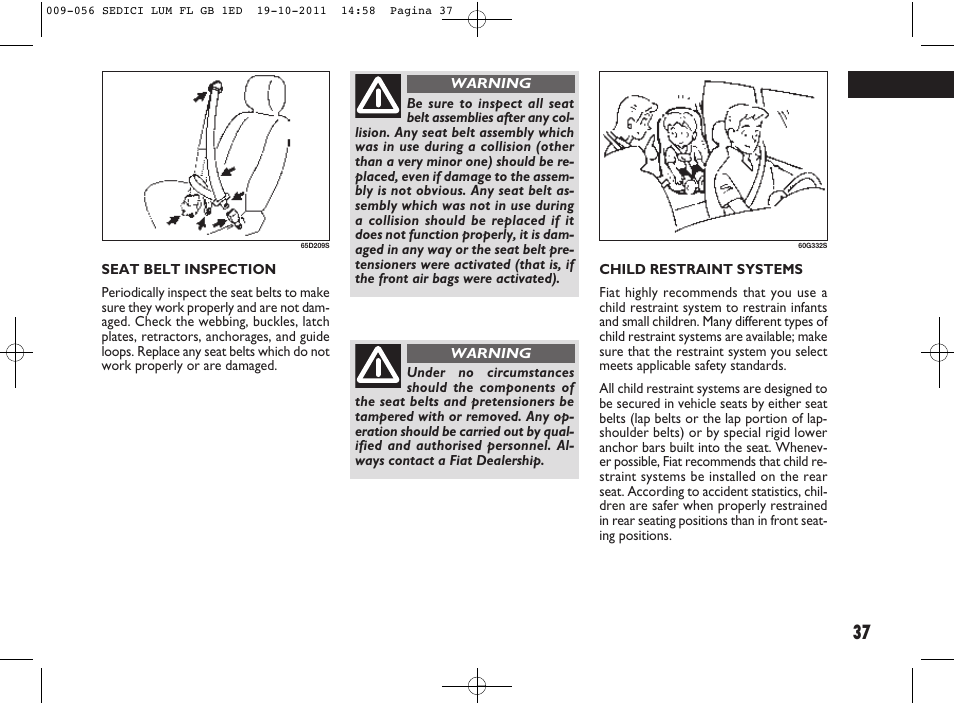 FIAT Sedici User Manual | Page 41 / 279