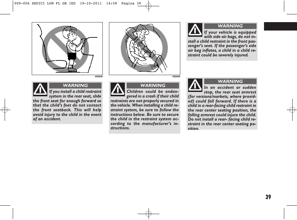 FIAT Sedici User Manual | Page 43 / 279