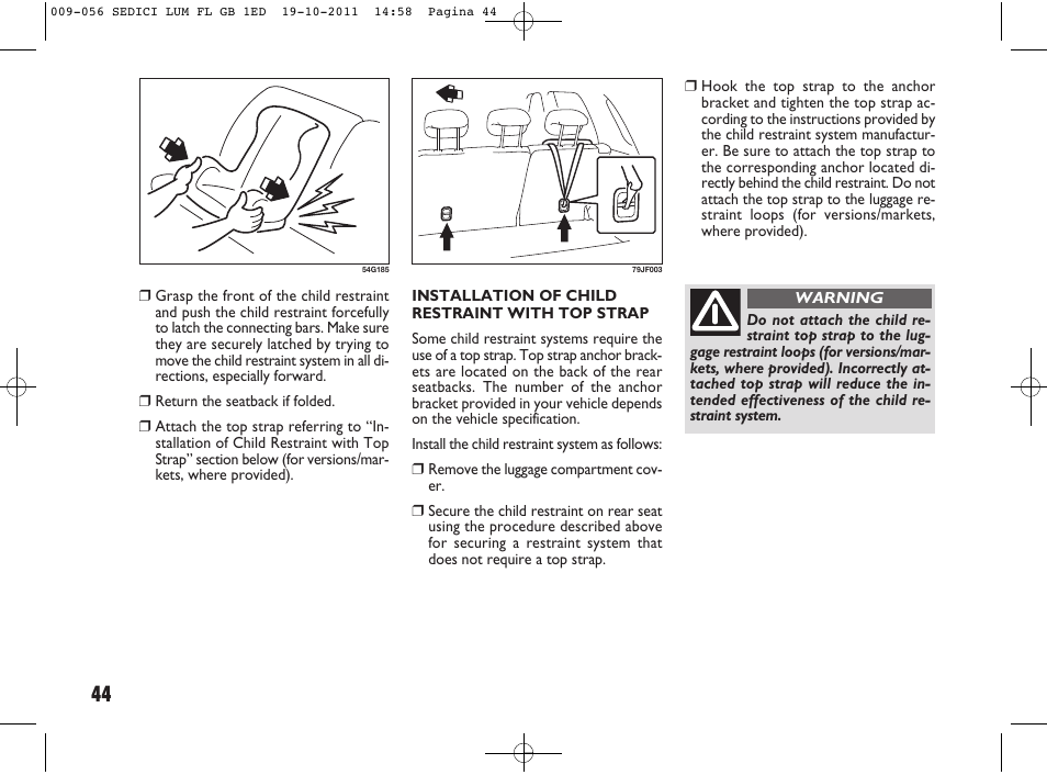 FIAT Sedici User Manual | Page 48 / 279