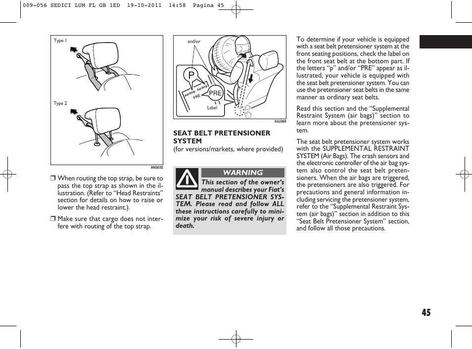 FIAT Sedici User Manual | Page 49 / 279