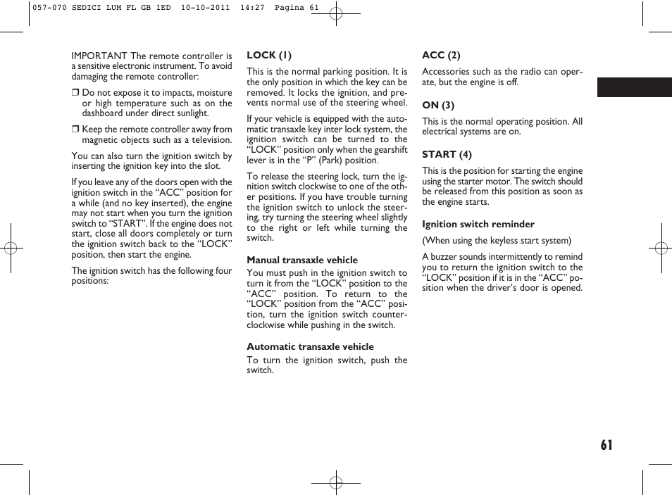 FIAT Sedici User Manual | Page 65 / 279