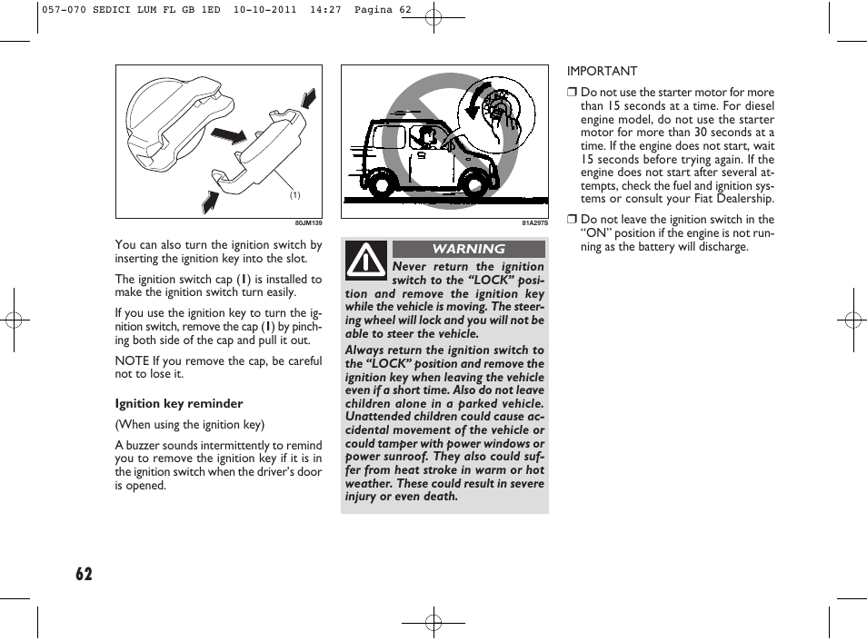 FIAT Sedici User Manual | Page 66 / 279