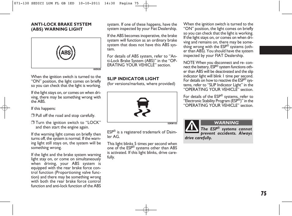 FIAT Sedici User Manual | Page 79 / 279