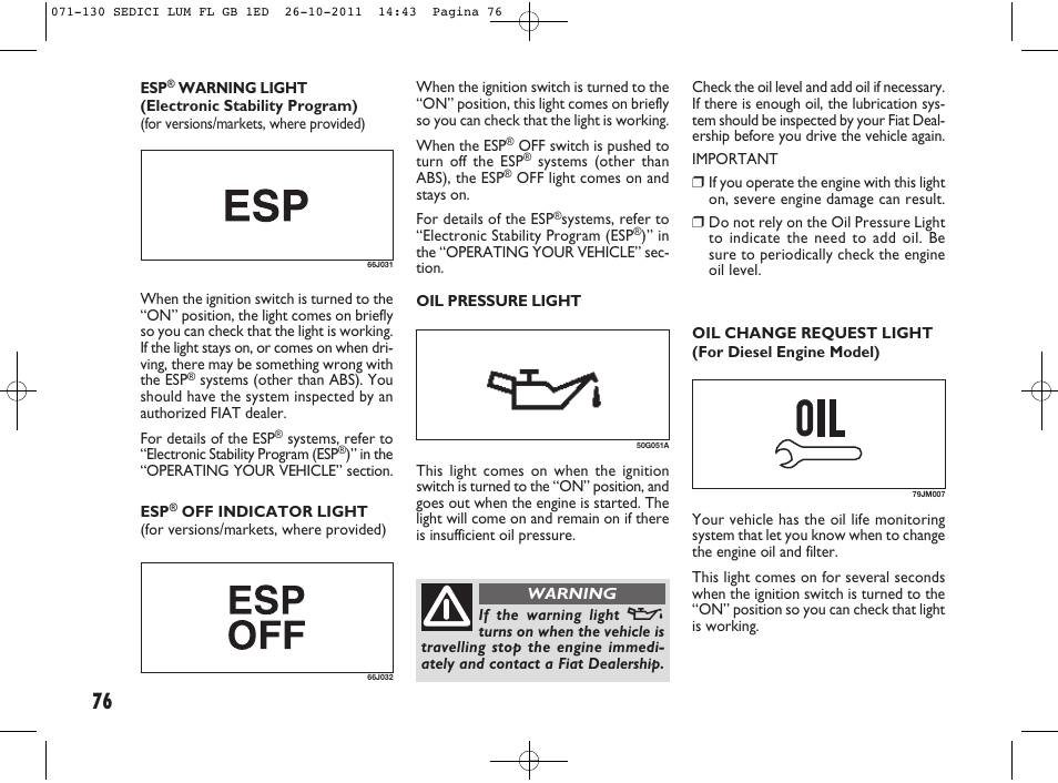 FIAT Sedici User Manual | Page 80 / 279