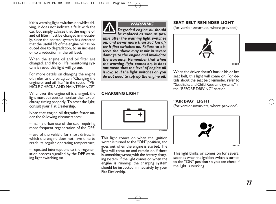 FIAT Sedici User Manual | Page 81 / 279