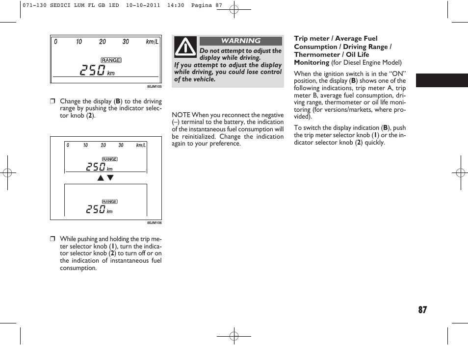 FIAT Sedici User Manual | Page 91 / 279