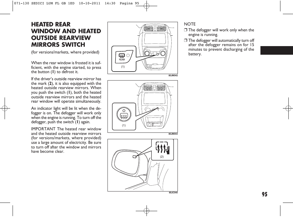 FIAT Sedici User Manual | Page 99 / 279