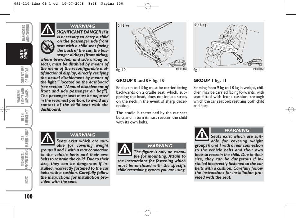 FIAT Idea User Manual | Page 101 / 210