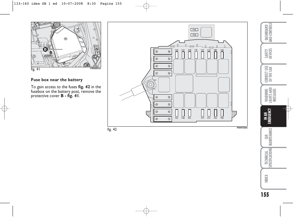 FIAT Idea User Manual | Page 156 / 210