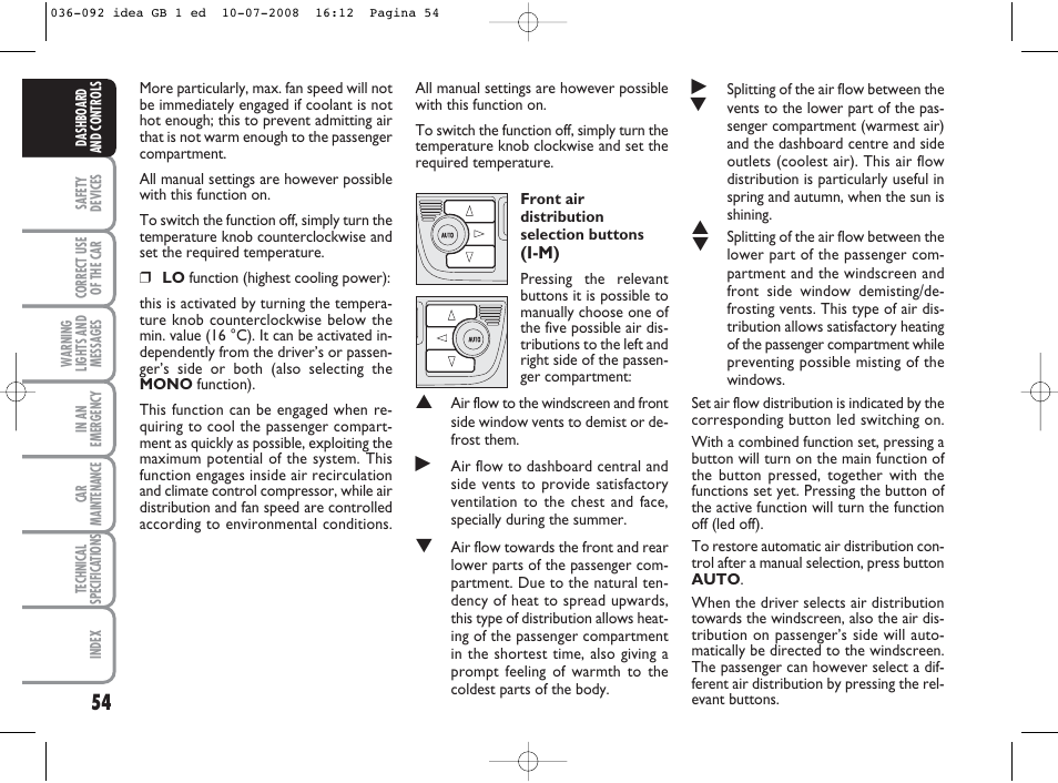 FIAT Idea User Manual | Page 55 / 210