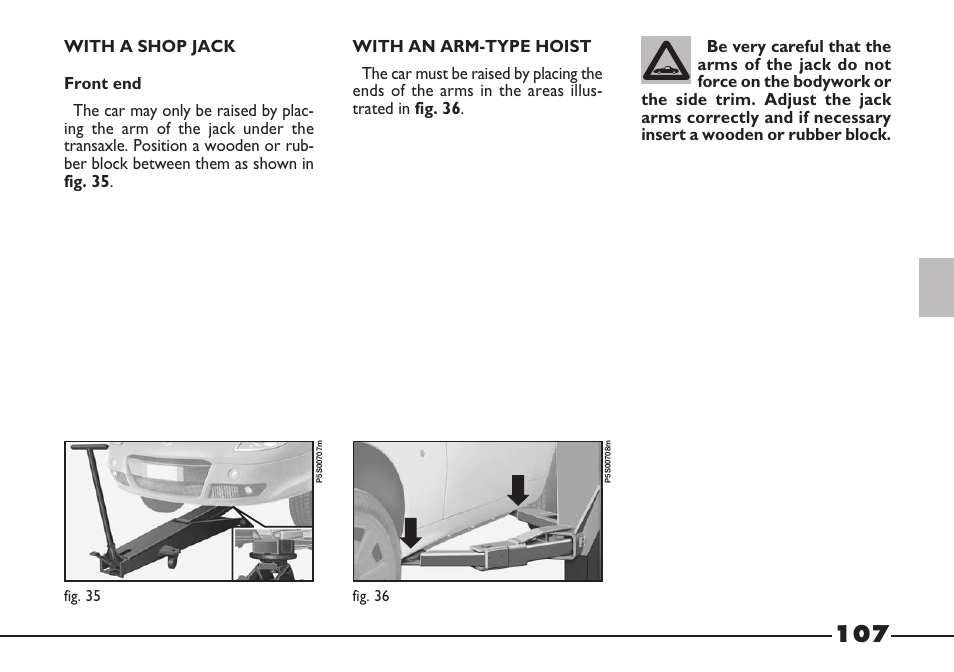 FIAT Barchetta User Manual | Page 108 / 170