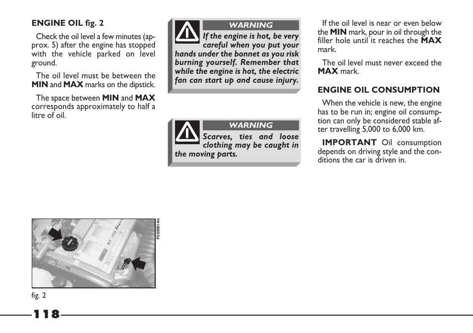 FIAT Barchetta User Manual | Page 119 / 170