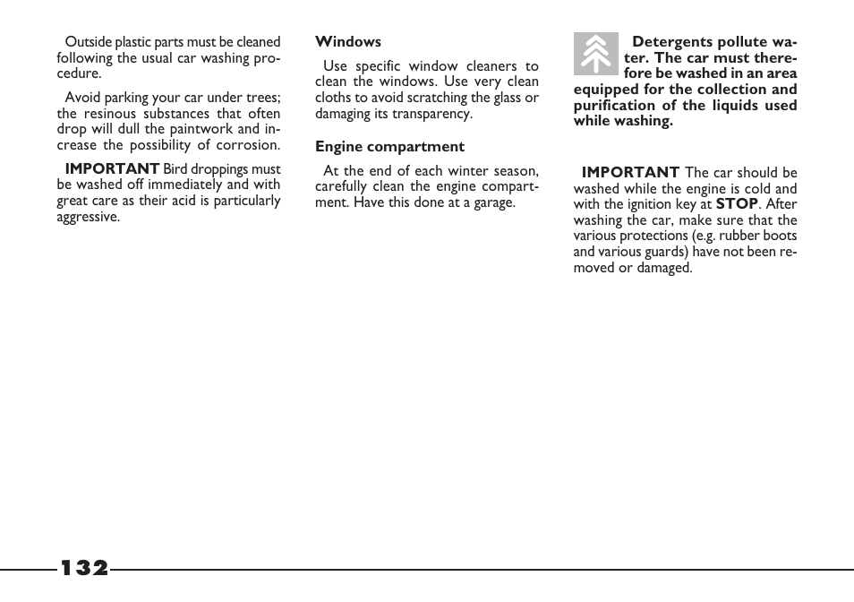 FIAT Barchetta User Manual | Page 133 / 170