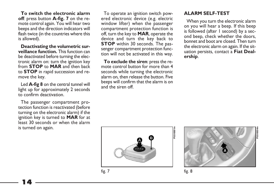 FIAT Barchetta User Manual | Page 15 / 170