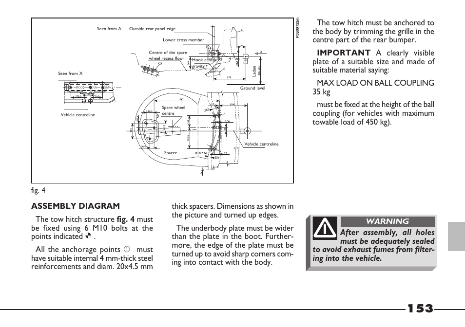 FIAT Barchetta User Manual | Page 154 / 170