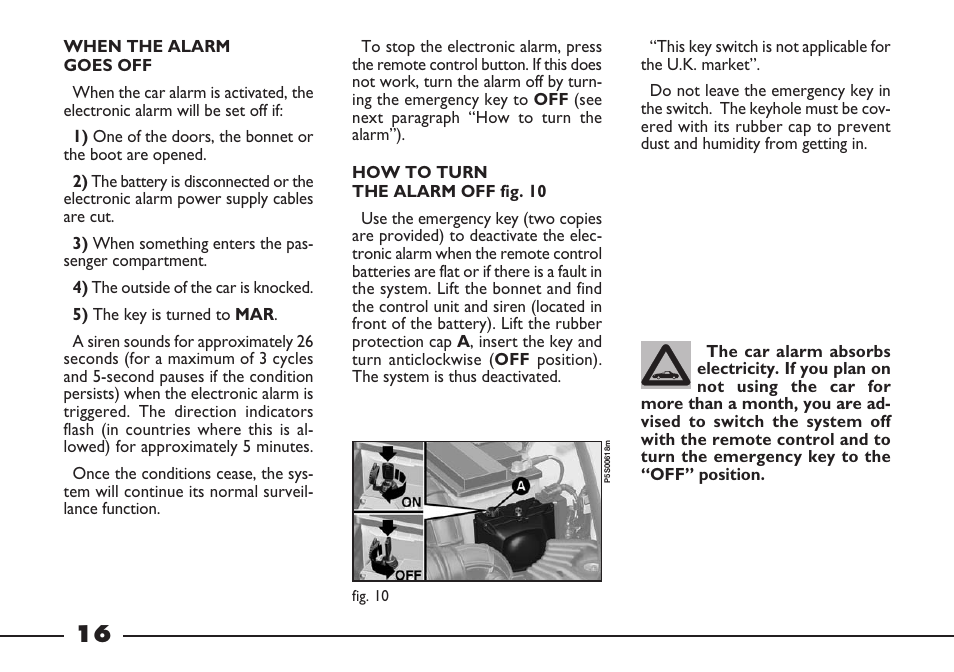 FIAT Barchetta User Manual | Page 17 / 170