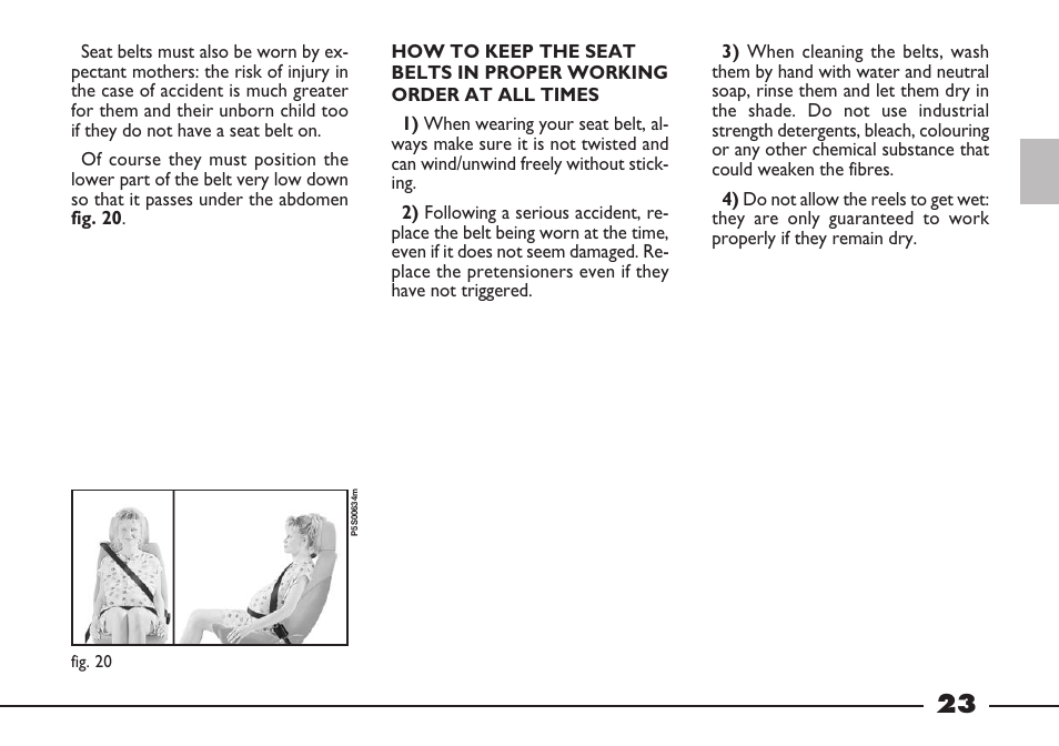 FIAT Barchetta User Manual | Page 24 / 170