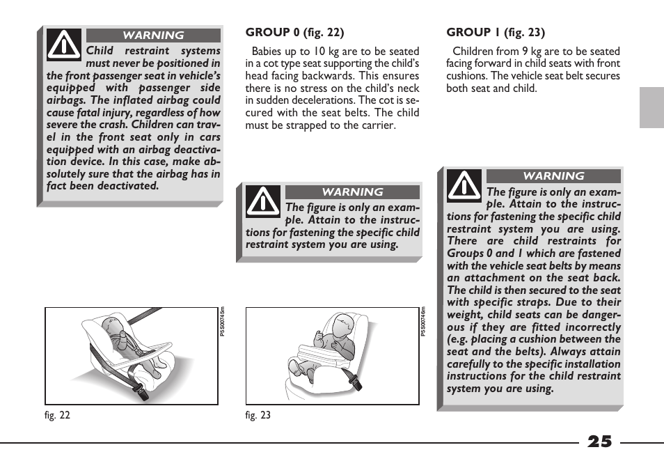 FIAT Barchetta User Manual | Page 26 / 170