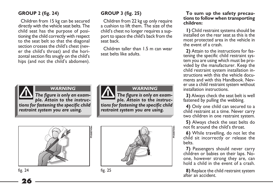 FIAT Barchetta User Manual | Page 27 / 170