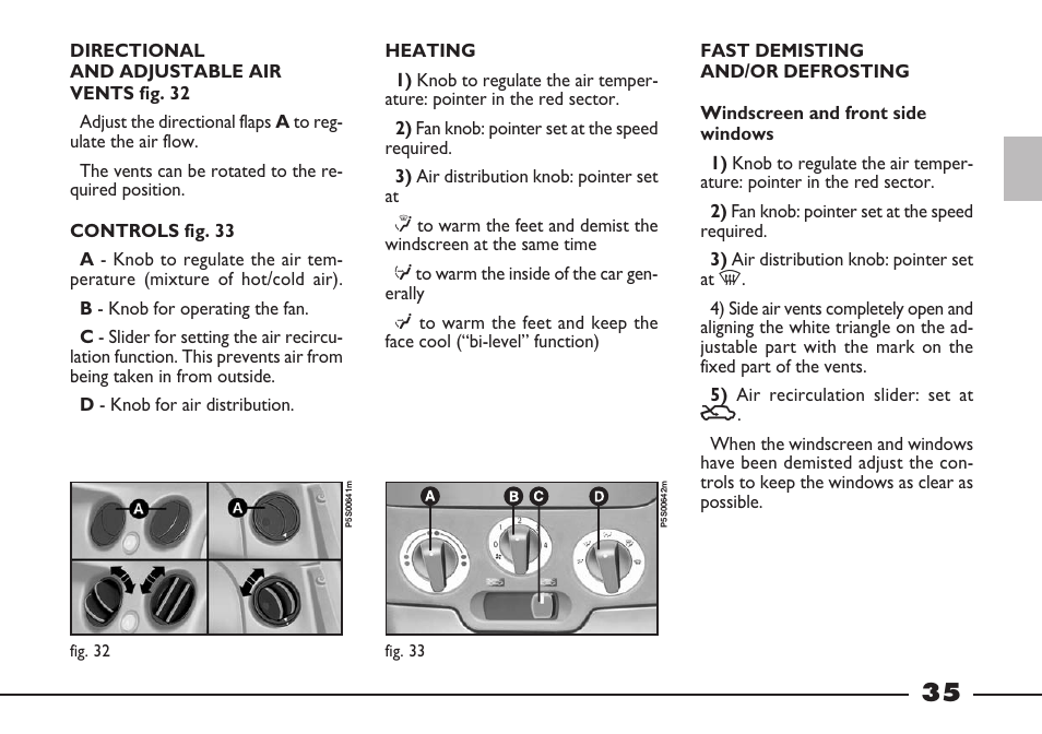 FIAT Barchetta User Manual | Page 36 / 170