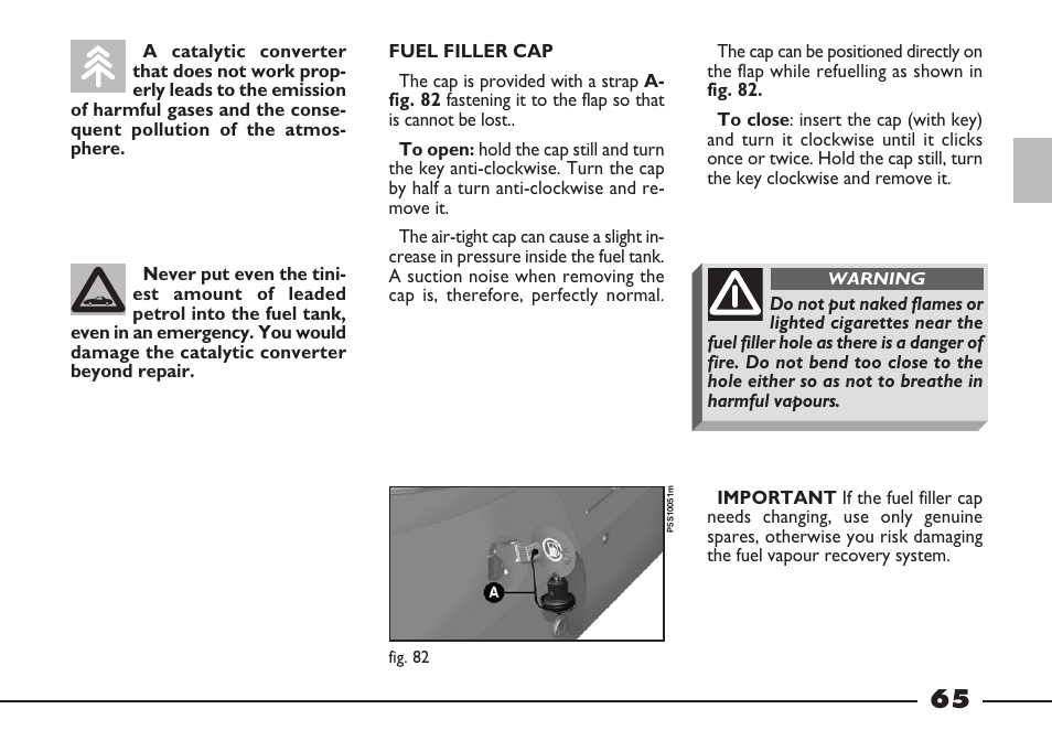 FIAT Barchetta User Manual | Page 66 / 170