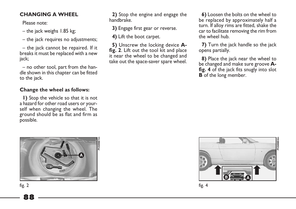 FIAT Barchetta User Manual | Page 89 / 170