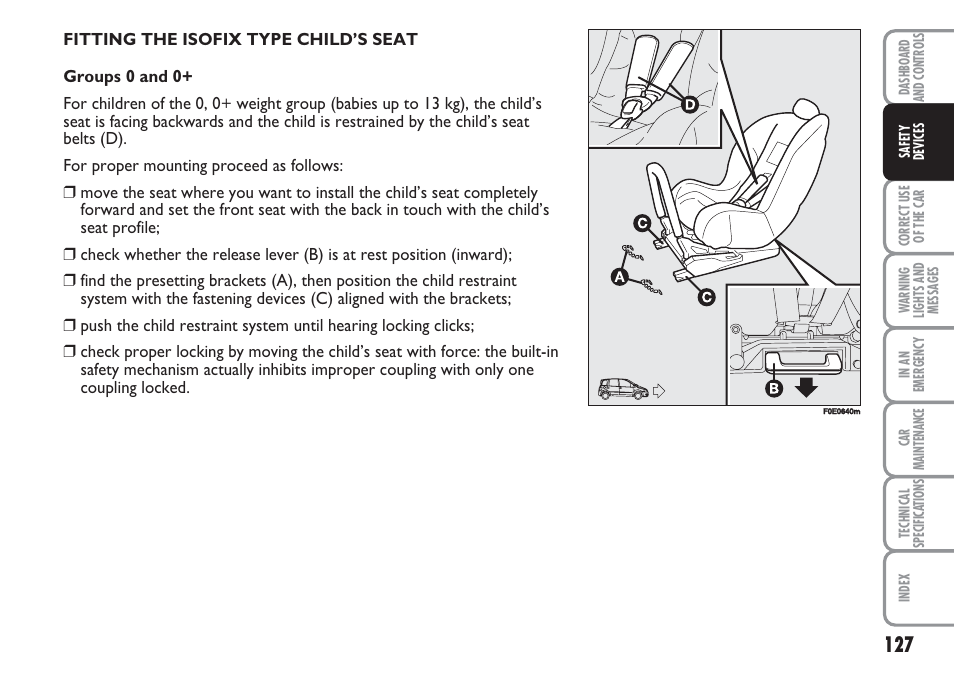 FIAT Multipla User Manual | Page 128 / 266