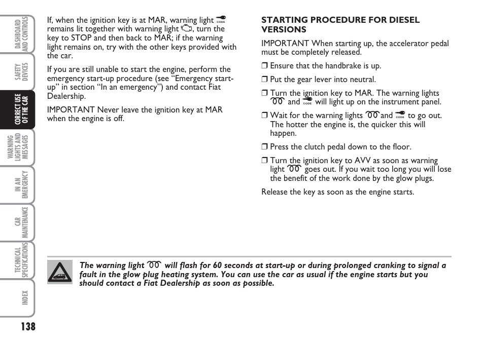 FIAT Multipla User Manual | Page 139 / 266