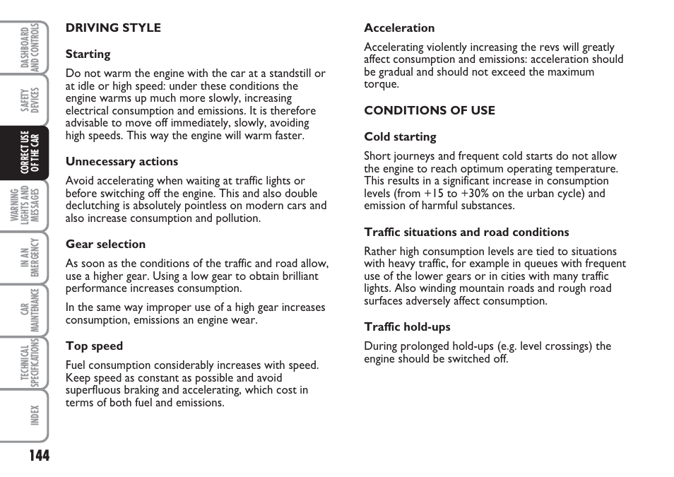 FIAT Multipla User Manual | Page 145 / 266