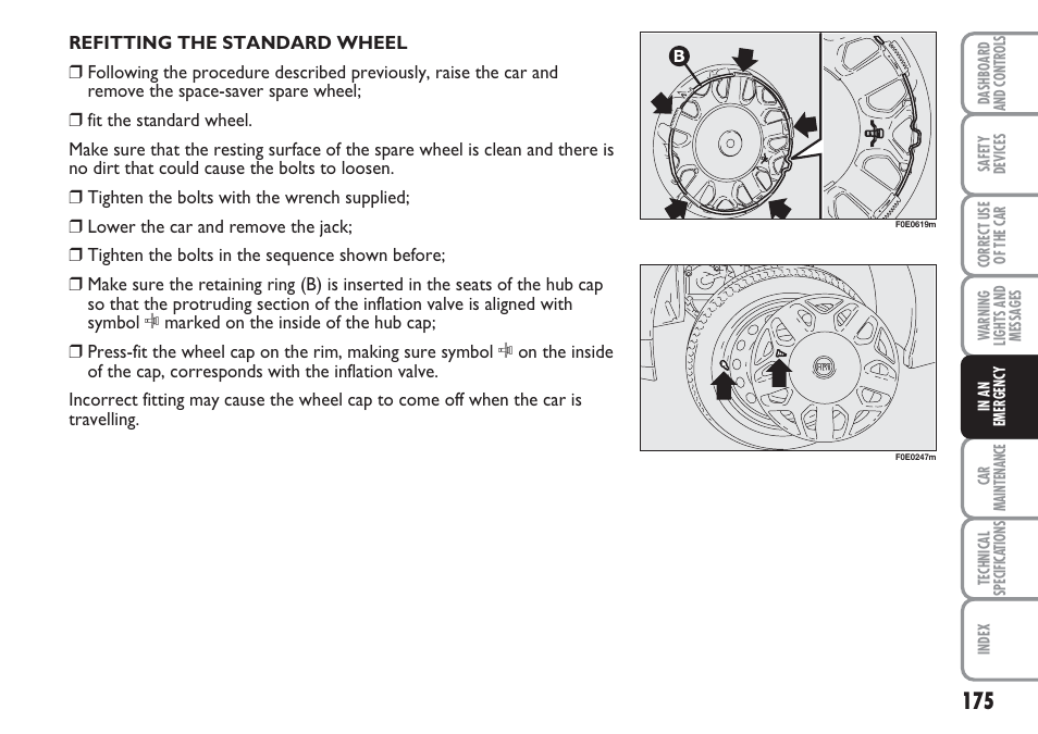 FIAT Multipla User Manual | Page 176 / 266