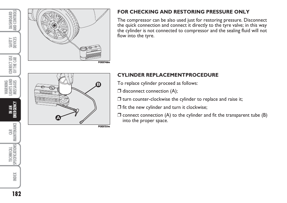 FIAT Multipla User Manual | Page 183 / 266