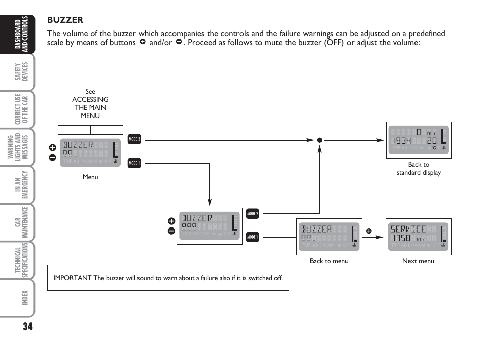 Вг в г | FIAT Multipla User Manual | Page 35 / 266