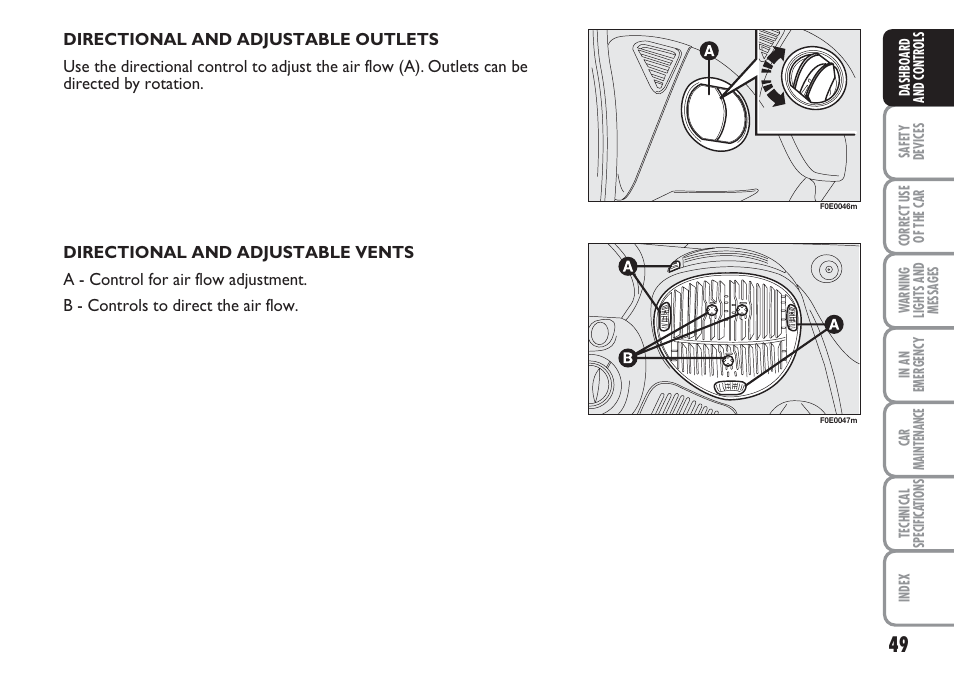 FIAT Multipla User Manual | Page 50 / 266