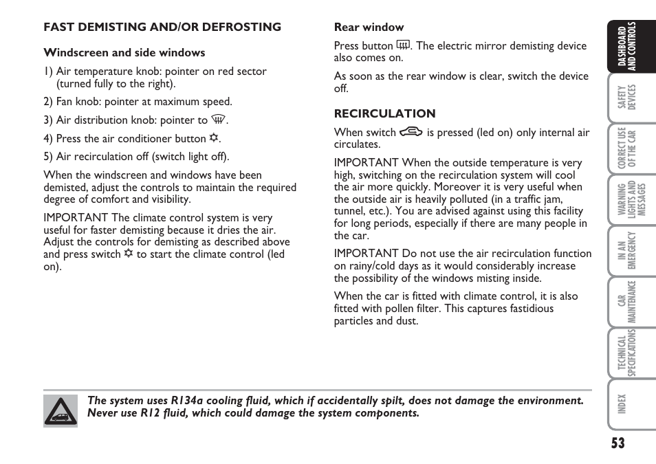 FIAT Multipla User Manual | Page 54 / 266