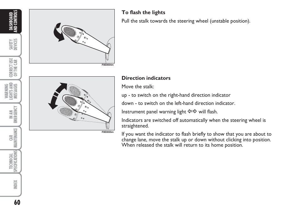 FIAT Multipla User Manual | Page 61 / 266