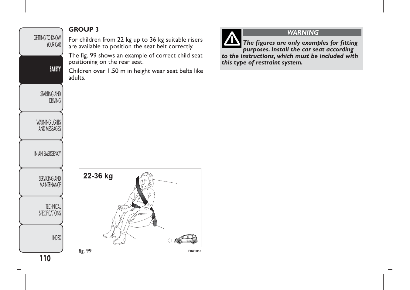 FIAT Panda User Manual | Page 114 / 284