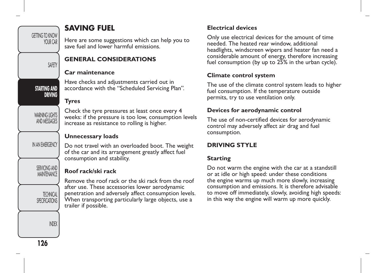 FIAT Panda User Manual | Page 130 / 284