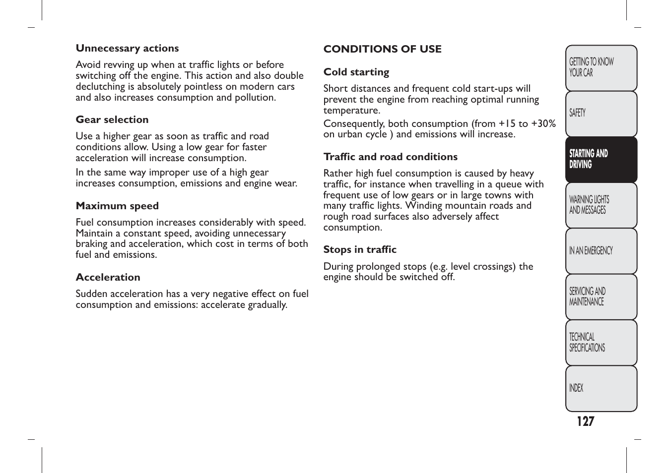 FIAT Panda User Manual | Page 131 / 284