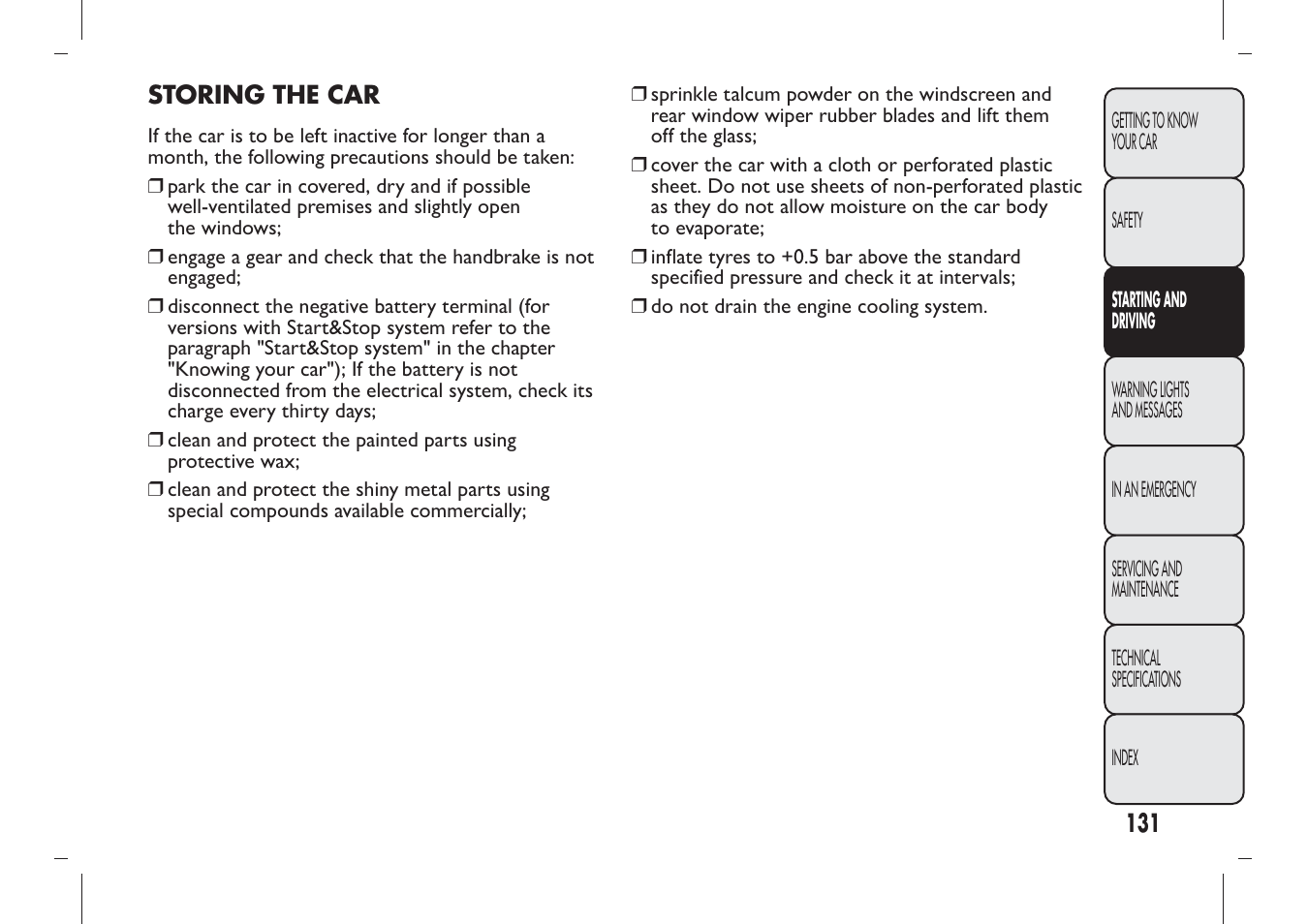 FIAT Panda User Manual | Page 135 / 284