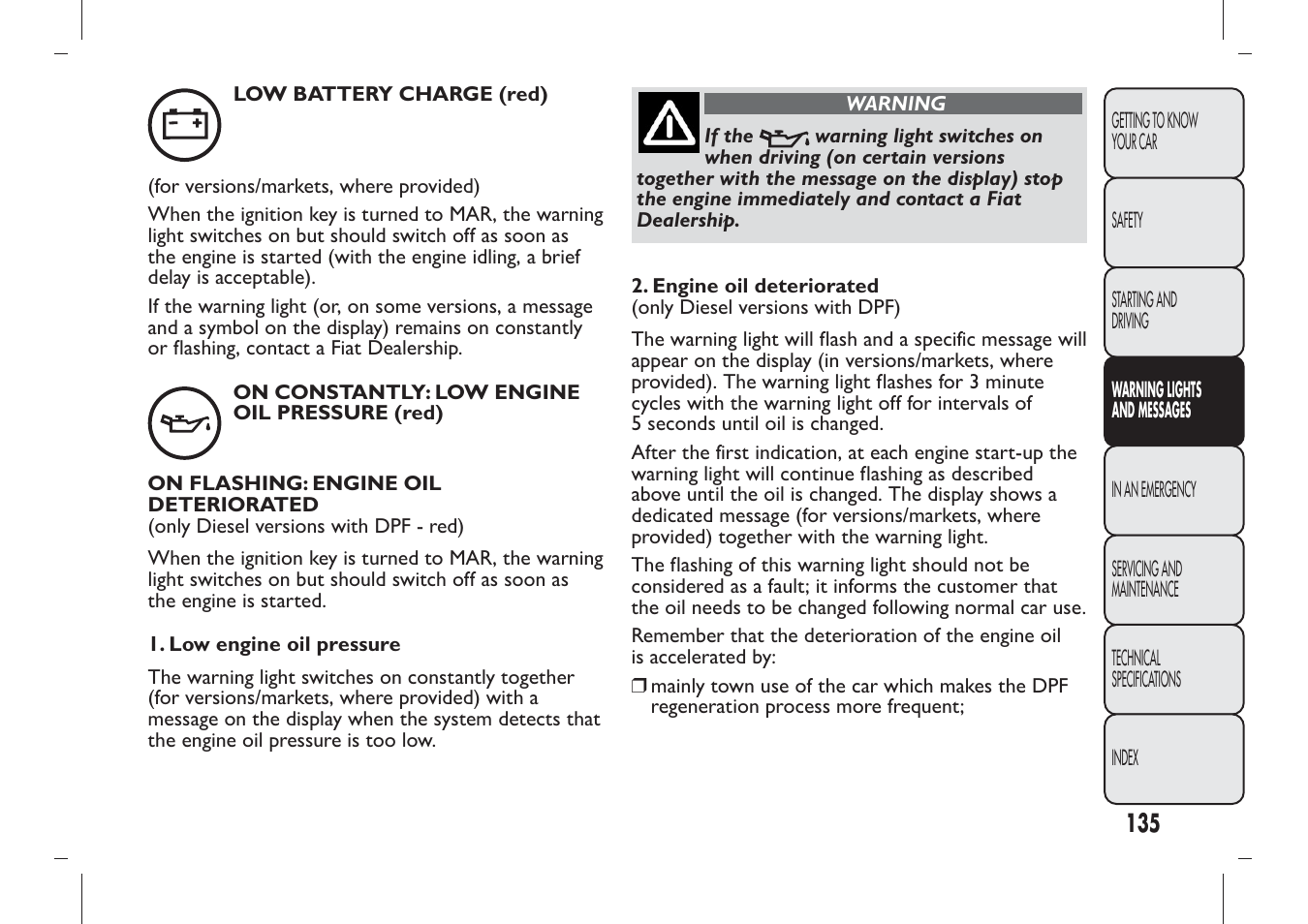 FIAT Panda User Manual | Page 139 / 284