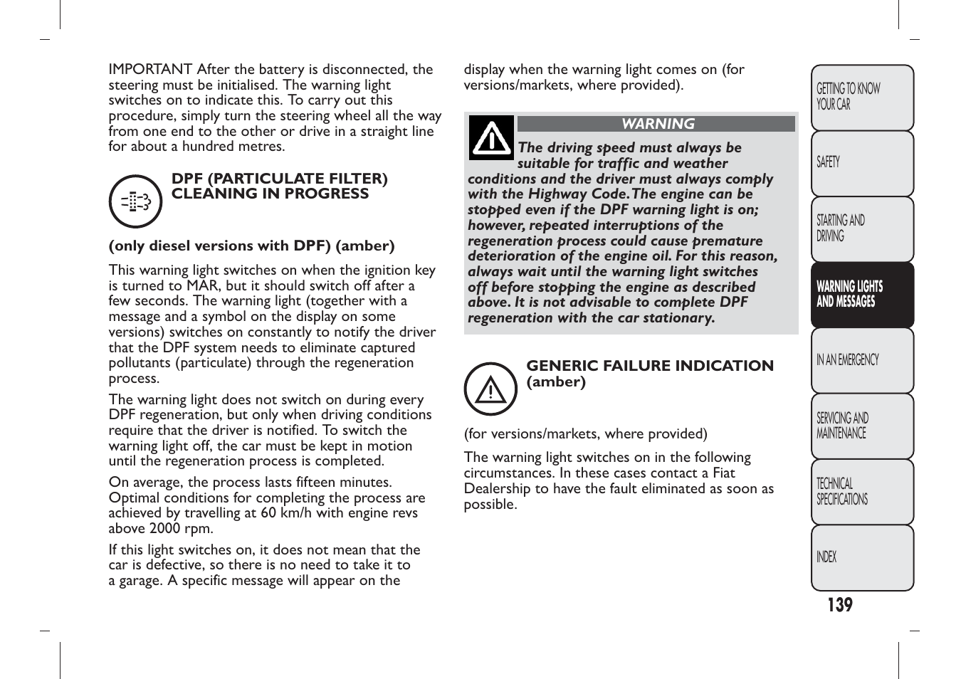 FIAT Panda User Manual | Page 143 / 284