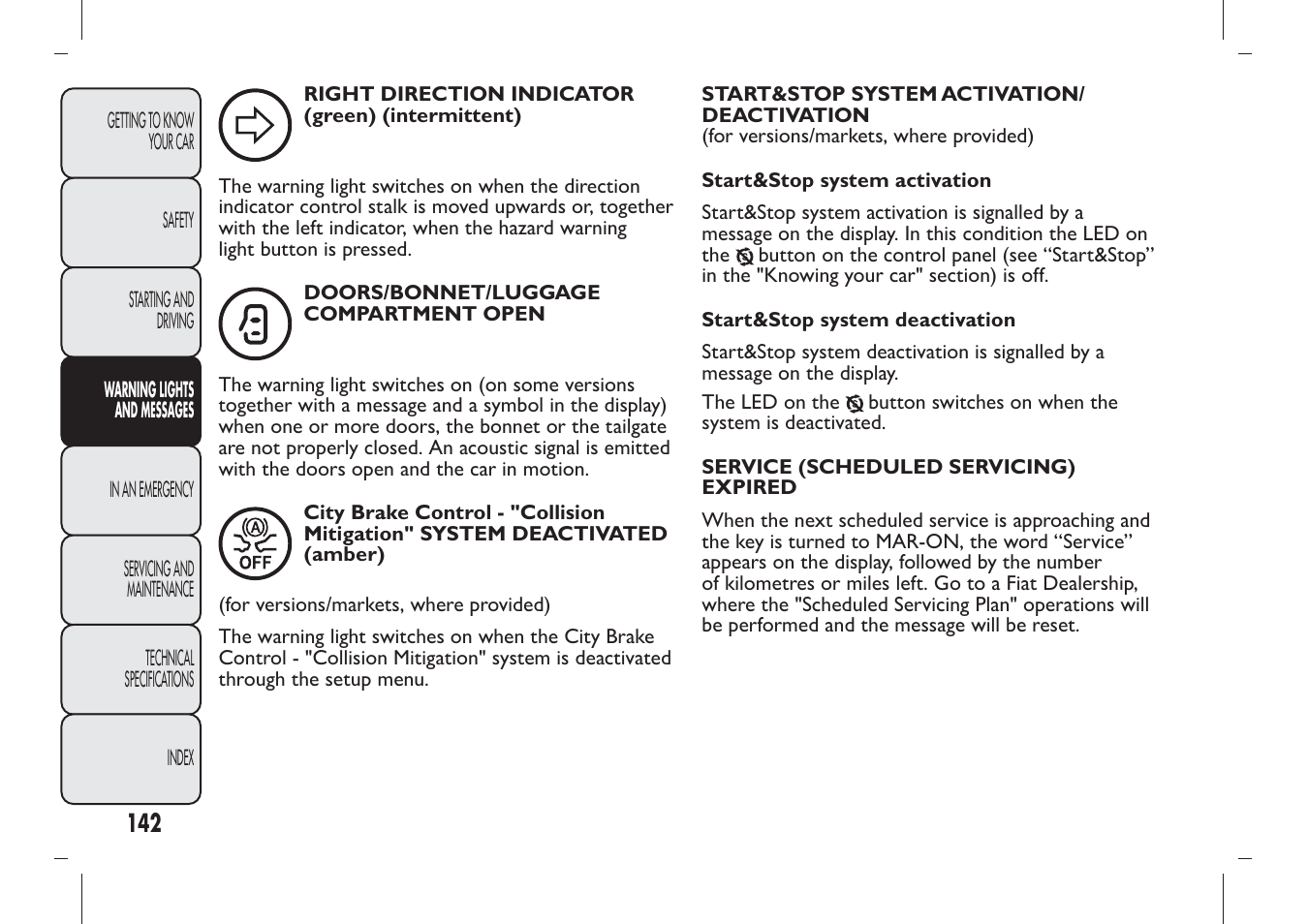 FIAT Panda User Manual | Page 146 / 284