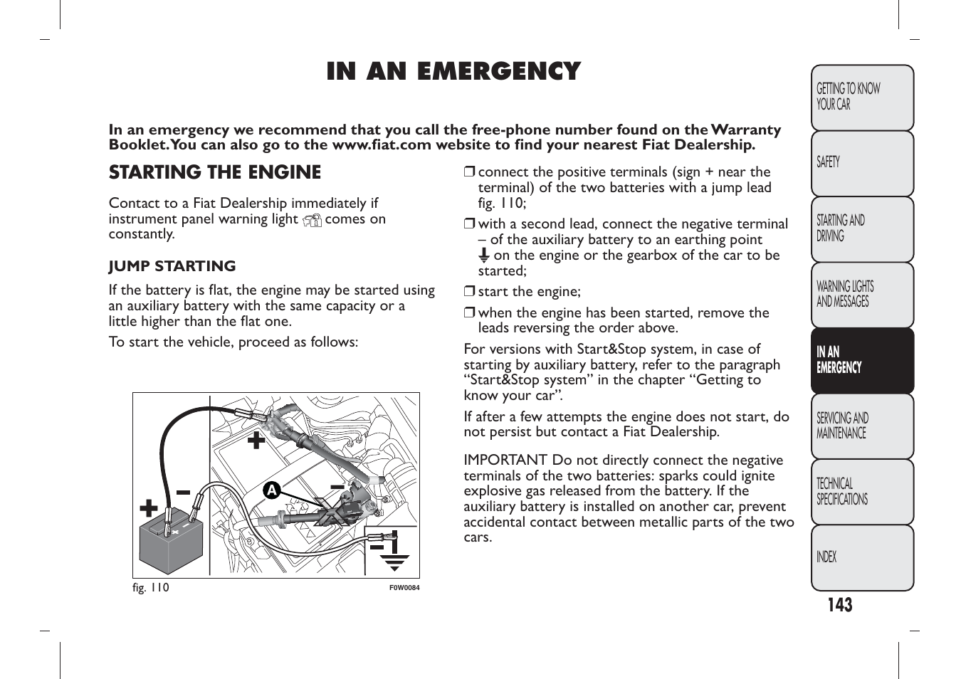 FIAT Panda User Manual | Page 147 / 284