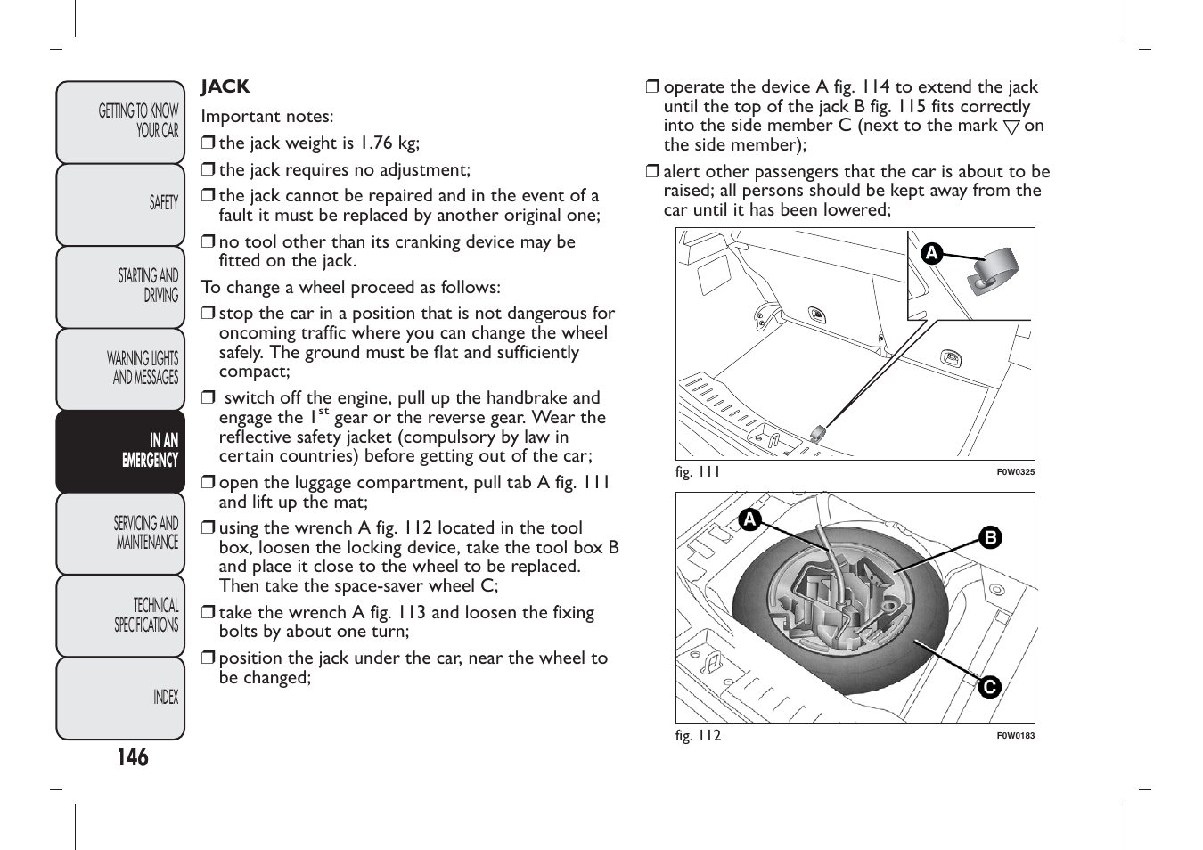 FIAT Panda User Manual | Page 150 / 284