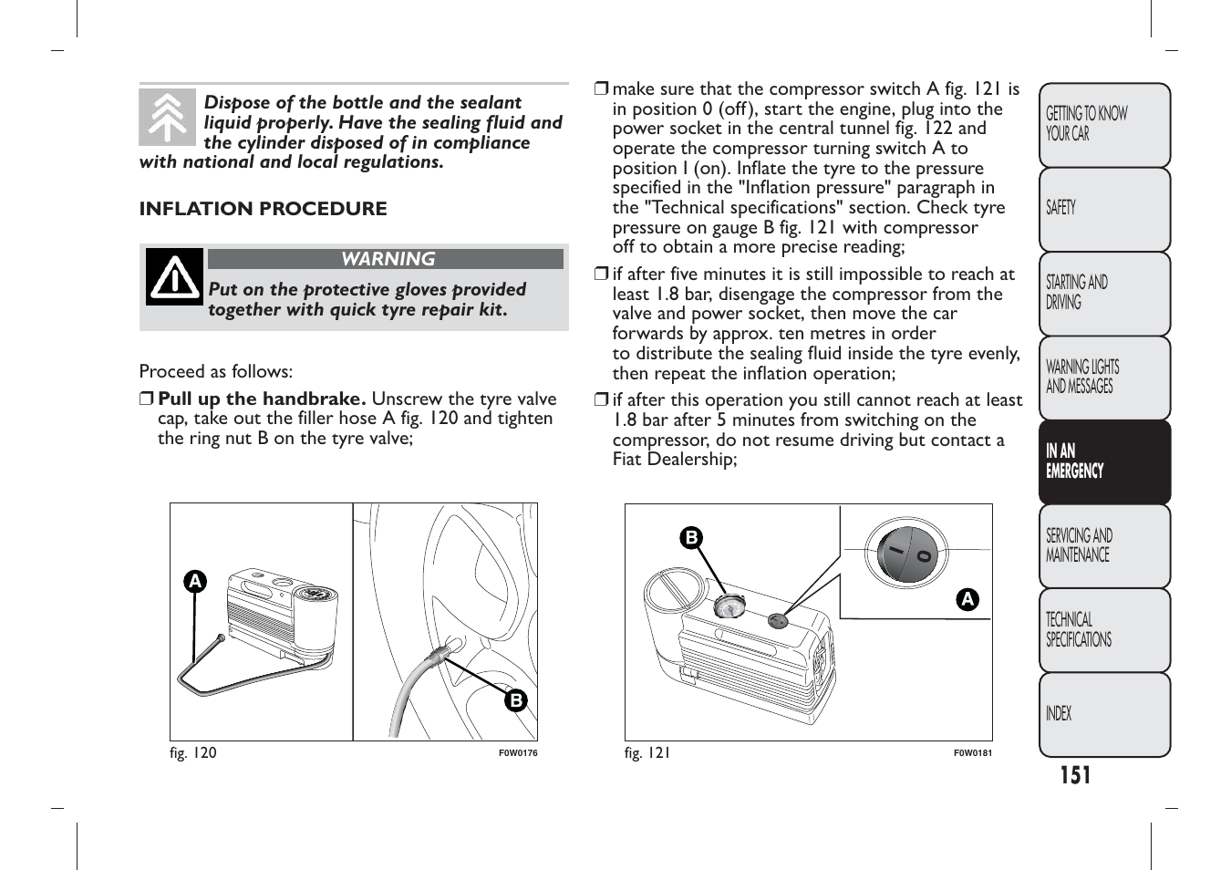 FIAT Panda User Manual | Page 155 / 284