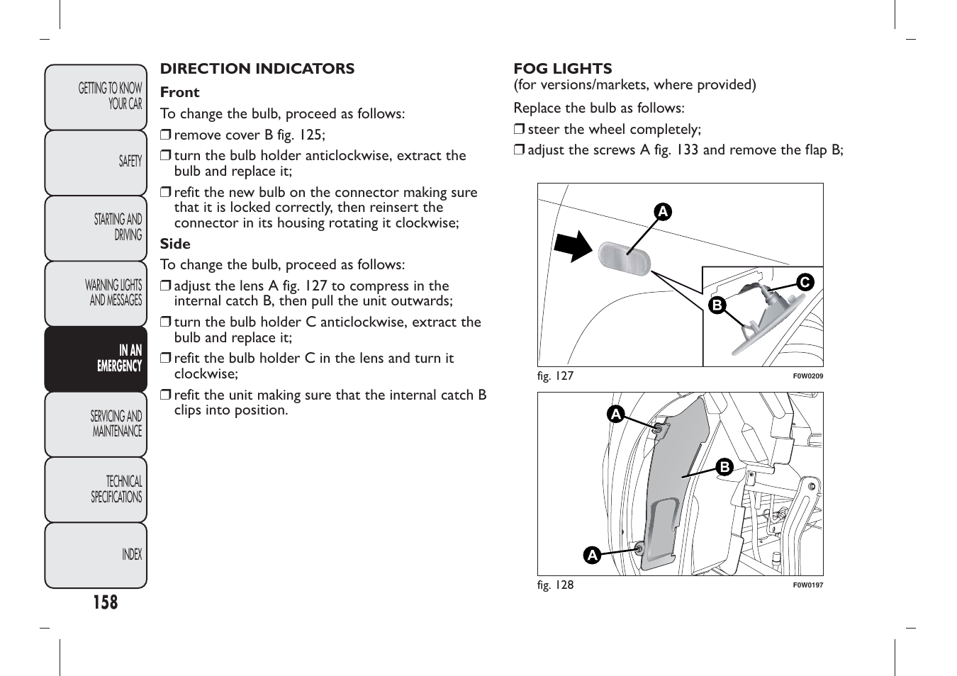 FIAT Panda User Manual | Page 162 / 284