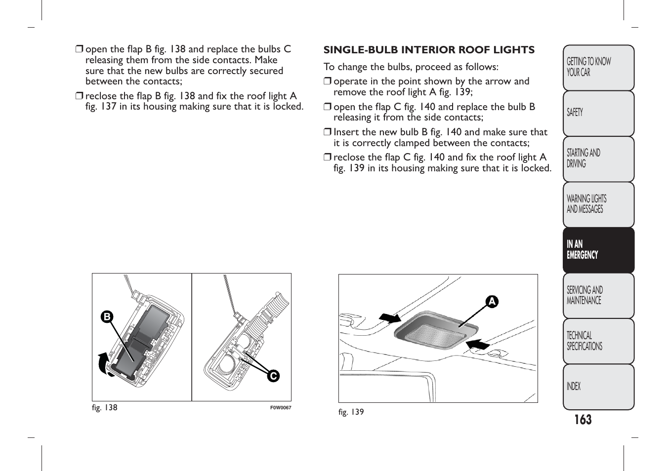 FIAT Panda User Manual | Page 167 / 284